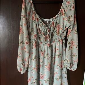 Almost Famous Pastel Floral Dress